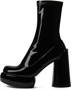 (W) CHARLES & KEITH パテントチャンキーヒールブーツ CK1-90360397 Buy (W) CHARLES & KEITH パテントチャンキーヒールブーツ CK1-90360397