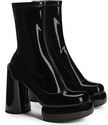 (W) CHARLES & KEITH Boot Hak Chunky Hak Tinggi Slim Patent CK1-90360397 Order (W) CHARLES & KEITH Boot Hak Chunky Hak Tinggi Slim Patent CK1-90360397