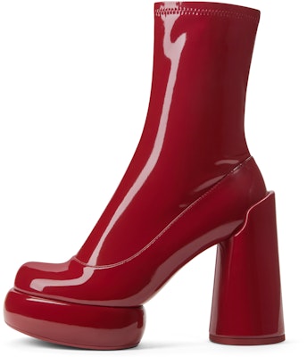 (W) CHARLES & KEITH Boot Hak Chunky Hak Tinggi Slim Patent CK1-90360397 Shop (W) CHARLES & KEITH Boot Hak Chunky Hak Tinggi Slim Patent CK1-90360397