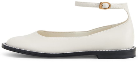 (Women) CHARLES & KEITH Pearl Detail Ankle Strap Low Heels 'Pink White' CK1-70900398_CHALK (Women) CHARLES & KEITH Pearl Detail Ankle Strap Low Heels 'Pink White' CK1-70900398_CHALK