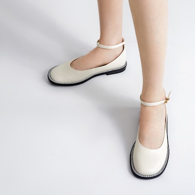 (Women) CHARLES & KEITH Pearl Detail Ankle Strap Low Heels 'Pink White' CK1-70900398_CHALK Shop (Women) CHARLES & KEITH Pearl Detail Ankle Strap Low Heels 'Pink White' CK1-70900398_CHALK