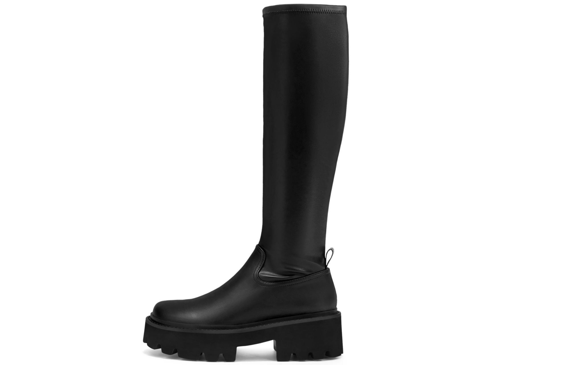 (Women) CHARLES & KEITH Platform High-Top Boots with Zipper 'Black' CK1-90380127