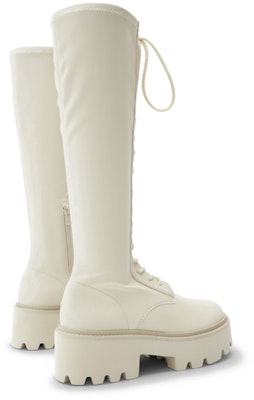 (Women) CHARLES & KEITH Platform Lace-Up Zippered Tall Boots 'Pink White' CK1-90580145_CHALK Lookbook (Women) CHARLES & KEITH Platform Lace-Up Zippered Tall Boots 'Pink White' CK1-90580145_CHALK