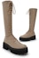 Lookbook (Women) CHARLES & KEITH Charles & Keith Platform Lace-Up Zip Tall Boots 'Taupe' CK1-90580145_TAUPE