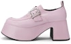 Buy (W) CHARLES & KEITH Kasut Platform Loafers 'Metal Buckle' CK1-80580134