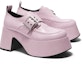 Order (W) CHARLES & KEITH Kasut Platform Loafers 'Metal Buckle' CK1-80580134