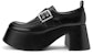 (W) CHARLES & KEITH Kasut Platform Loafers 'Metal Buckle' CK1-80580134