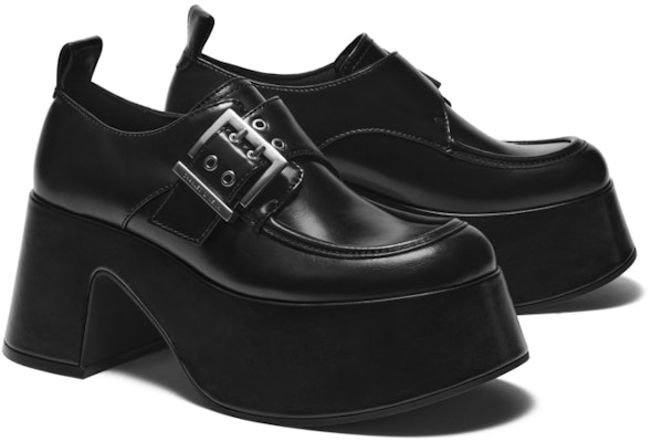 (W) CHARLES & KEITH Kasut Platform Loafers 'Metal Buckle' CK1-80580134 Purchase (W) CHARLES & KEITH Kasut Platform Loafers 'Metal Buckle' CK1-80580134