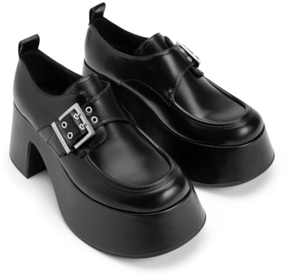 CHARLES&KEITH PU金屬釦帶飾厚底樂福鞋 女款 Details for CHARLES&KEITH PU金屬釦帶飾厚底樂福鞋 女款