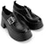(W) CHARLES & KEITH Kasut Platform Loafers 'Metal Buckle' CK1-80580134