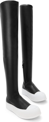 (W) CHARLES & KEITH Boot Tumit Platform Hitam Tinggi Selutut 'Black Knight' CK1-90900109 Lookbook (W) CHARLES & KEITH Boot Tumit Platform Hitam Tinggi Selutut 'Black Knight' CK1-90900109