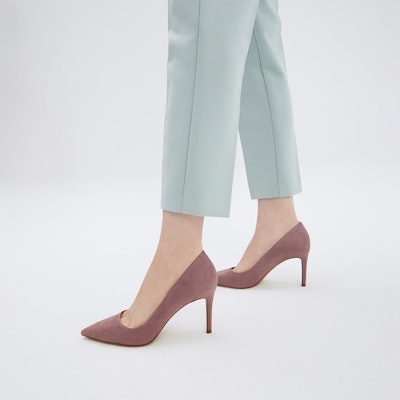 CHARLES&KEITH 尖頭細高跟鞋 8cm 女款 紫紅色 Purchase CHARLES&KEITH 尖頭細高跟鞋 8cm 女款 紫紅色