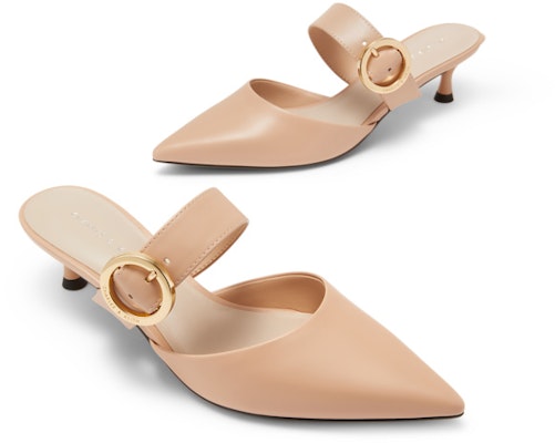 (Women) CHARLES & KEITH Pointed Toe Slide 'Simplistic Metallic Buckle' CK1-61720133 Details for (Women) CHARLES & KEITH Pointed Toe Slide 'Simplistic Metallic Buckle' CK1-61720133