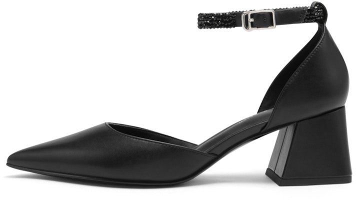 CHARLES&KEITH PU 時尚手環尖頭 粗跟 高筒鞋 5.5cm 女款 Sizing CHARLES&KEITH PU 時尚手環尖頭 粗跟 高筒鞋 5.5cm 女款
