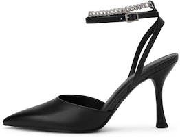 (W) CHARLES & KEITH Tumit Tinggi Runcing Bertali Pergelangan 'Hitam' CK1-60280378 1