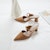 (W) CHARLES & KEITH PU 'Mules Tumit Rendah Berhujung Tajam Tali Buku Camel' CK1-60580224_CAMEL