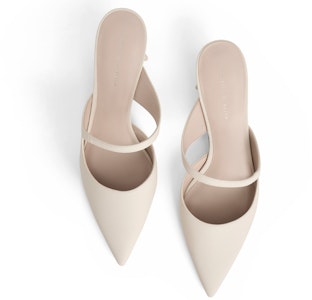 (W) CHARLES & KEITH PU 'Zapatos Mules Tacón Grueso Puntiagudo de Moda' CK1-61720118 Lookbook (W) CHARLES & KEITH PU 'Zapatos Mules Tacón Grueso Puntiagudo de Moda' CK1-61720118