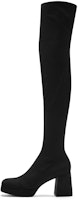 (Women) CHARLES & KEITH PU 'Fleece-Lined Waterproof Platform Slim Over-the-Knee Boots' CK1-90580182 (Women) CHARLES & KEITH PU 'Fleece-Lined Waterproof Platform Slim Over-the-Knee Boots' CK1-90580182