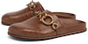 (W) CHARLES & KEITH PU 'Selipar Tumit Rendah Gaya Rantai Besar Coklat' CK1-71680043_AP-BROWN