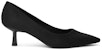 (W) CHARLES & KEITH PU 'Tumit Tinggi Runcing Komuter Hitam Bertekstur' CK1-60361352_BLACKTEXTURED
