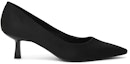 Order (W) CHARLES & KEITH PU 'Tumit Tinggi Runcing Komuter Hitam Bertekstur' CK1-60361352_BLACKTEXTURED