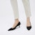 (W) CHARLES & KEITH PU 'Tumit Tinggi Runcing Komuter Hitam Bertekstur' CK1-60361352_BLACKTEXTURED