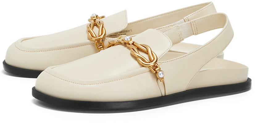 (W) CHARLES & KEITH メタリックツイストノットサンダル (ベージュ) CK1-71680048_CHALK Lookbook (W) CHARLES & KEITH メタリックツイストノットサンダル (ベージュ) CK1-71680048_CHALK