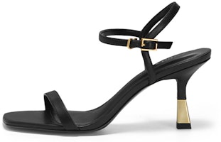 (Women) CHARLES & KEITH PU Ankle Strap Open Toe Block Heel 'Black Fashion Sandal' CK1-60580244_BLACK (Women) CHARLES & KEITH PU Ankle Strap Open Toe Block Heel 'Black Fashion Sandal' CK1-60580244_BLACK