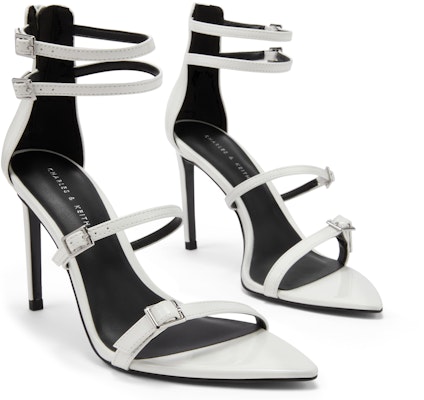 (W) Sandal Tumit Tinggi Jari PU Charles & Keith Ankle Strap 'Fashion Slides' CK1-60280394 Lookbook (W) Sandal Tumit Tinggi Jari PU Charles & Keith Ankle Strap 'Fashion Slides' CK1-60280394