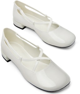 (W) CHARLES & KEITH PU Ballet Flats 'Cross-Strap Round Toe' Wanita CK1-70920132 3