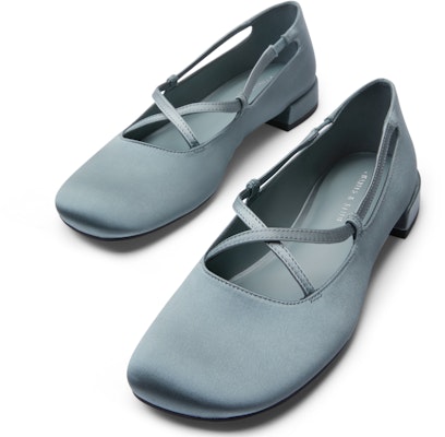 (W) CHARLES & KEITH Kasut Ballerina PU 'Cross-Strap Round Toe' CK1-70920132 Details for (W) CHARLES & KEITH Kasut Ballerina PU 'Cross-Strap Round Toe' CK1-70920132