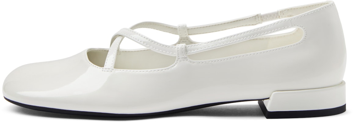 (W) CHARLES & KEITH Kasut Ballerina PU 'Cross-Strap Round Toe' CK1-70920132 1