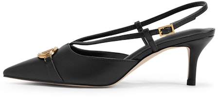 (Women) CHARLES & KEITH PU Black 'Casual Comfort Stiletto' CK1-60361403_BLACK (Women) CHARLES & KEITH PU Black 'Casual Comfort Stiletto' CK1-60361403_BLACK