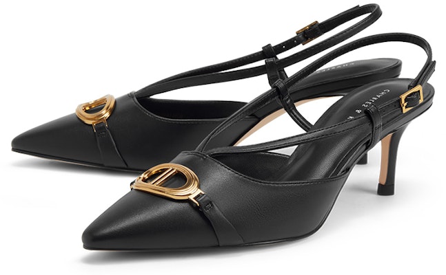 (W) CHARLES & KEITH PU Hitam 'Stiletto Kenyamanan Kasual' CK1-60361403_BLACK Lookbook (W) CHARLES & KEITH PU Hitam 'Stiletto Kenyamanan Kasual' CK1-60361403_BLACK