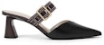(W) CHARLES & KEITH PU Hitam 'Lace-Up Cut-Out High Heel' Selipar Tumit Tinggi CK1-60580238_BLACK