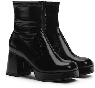 (W) Botines PU CHARLES & KEITH 'Punta Cuadrada Moda Tacón Grueso Cremallera'. CK1-90580177 Order (W) Botines PU CHARLES & KEITH 'Punta Cuadrada Moda Tacón Grueso Cremallera'. CK1-90580177