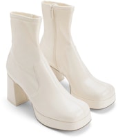 (W) Botines PU CHARLES & KEITH 'Punta Cuadrada Moda Tacón Grueso Cremallera'. CK1-90580177 Details for (W) Botines PU CHARLES & KEITH 'Punta Cuadrada Moda Tacón Grueso Cremallera'. CK1-90580177