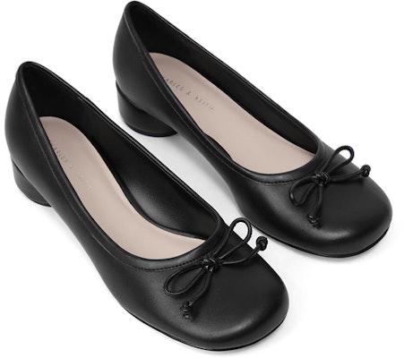 (Women) CHARLES & KEITH PU Bow Decor Round Toe Low Heel 'Black' CK1-61720087_BLACK Lookbook (Women) CHARLES & KEITH PU Bow Decor Round Toe Low Heel 'Black' CK1-61720087_BLACK