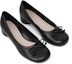 Lookbook (W) CHARLES & KEITH PU Hiasan Riben Hujung Bulat Tumit Rendah 'Hitam' CK1-61720087_BLACK