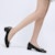 (W) CHARLES & KEITH PU Hiasan Riben Hujung Bulat Tumit Rendah 'Hitam' CK1-61720087_BLACK