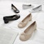 Purchase (W) CHARLES & KEITH PU Hiasan Riben Hujung Bulat Tumit Rendah 'Hitam' CK1-61720087_BLACK