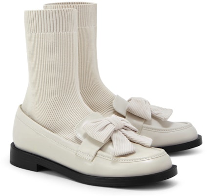 (W) CHARLES & KEITH 블랙 리본 로퍼 앵클부츠 CK1-90380134 Details for (W) CHARLES & KEITH 블랙 리본 로퍼 앵클부츠 CK1-90380134