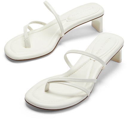 (Women) CHARLES & KEITH PU Fabric Fashion Sandal 'Sleek Strap Thong' CK1-60580270 3