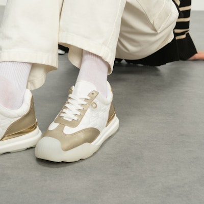 CHARLES&KEITH PU織物 足球套裝系帶運動 3cm 時尚板鞋 女款 2