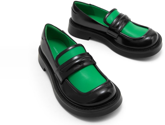 CHARLES & KEITH PU時尚休閒中低跟鞋 2.8cm 女款 1