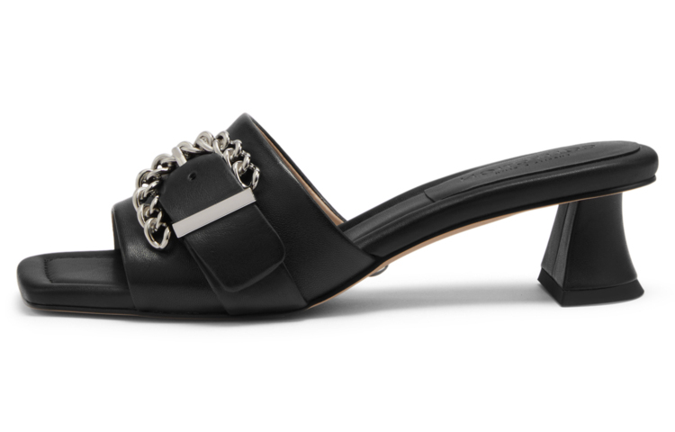 Buy (W) CHARLES & KEITH メタルバックルスクエアトゥスライド SL1-61790015