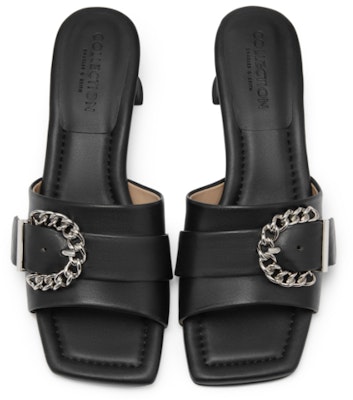 (W) CHARLES & KEITH メタルバックルスクエアトゥスライド SL1-61790015 Lookbook (W) CHARLES & KEITH メタルバックルスクエアトゥスライド SL1-61790015