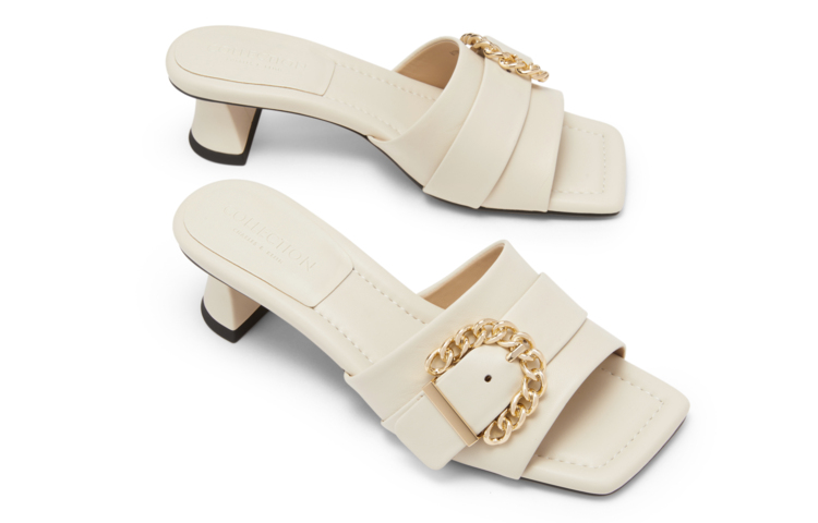 Details for (W) CHARLES & KEITH メタルバックルスクエアトゥスライド SL1-61790015