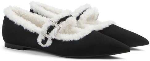 CHARLES&KEITH PU 加絨一字帶尖頭休閒 瑪莉珍鞋 0.9cm 女款 Order CHARLES&KEITH PU 加絨一字帶尖頭休閒 瑪莉珍鞋 0.9cm 女款