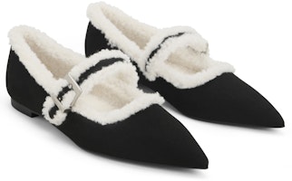 CHARLES&KEITH PU 加絨一字帶尖頭休閒 瑪莉珍鞋 0.9cm 女款 Lookbook CHARLES&KEITH PU 加絨一字帶尖頭休閒 瑪莉珍鞋 0.9cm 女款